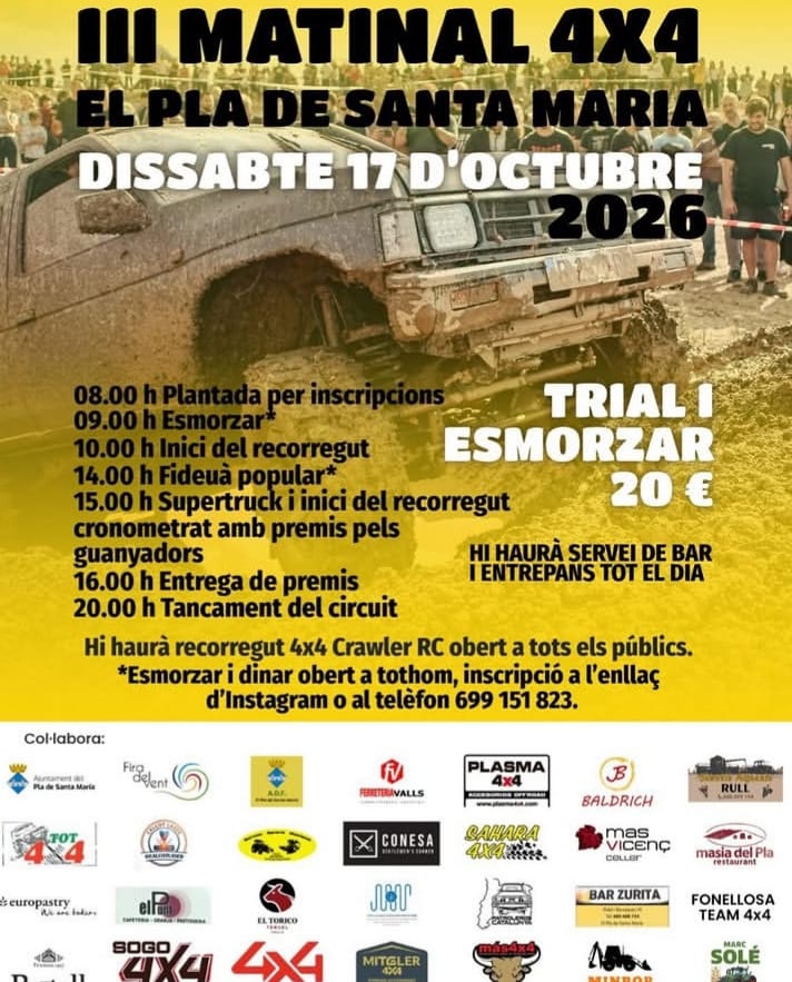 lll Matinal 4x4 EL PLA DE SANTA MARIA