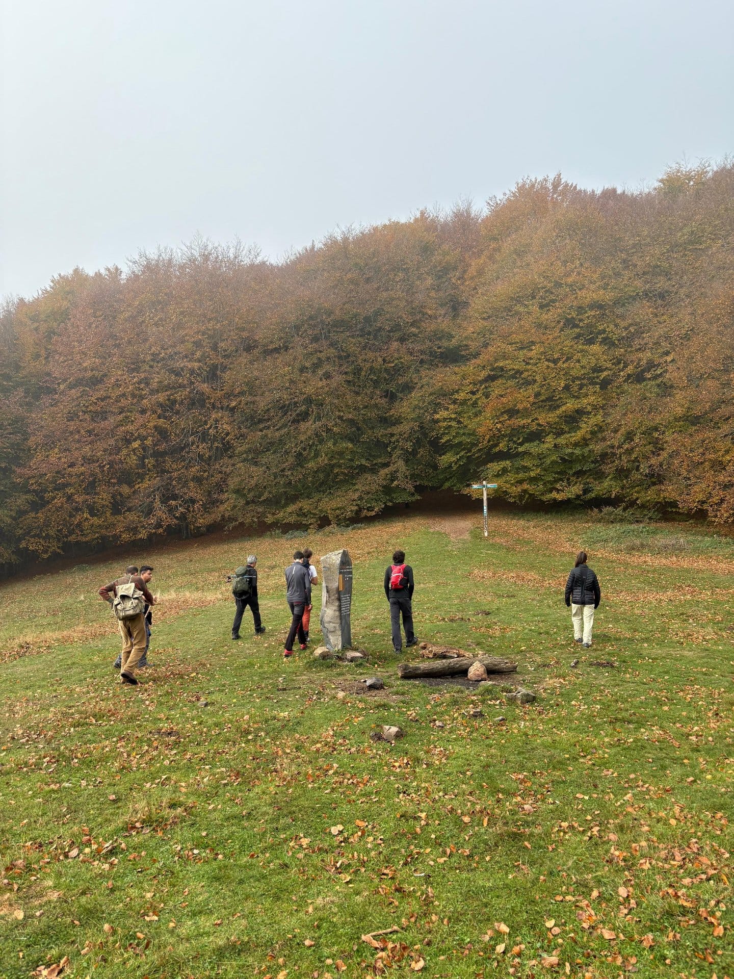 Guilleries a la tardor i castanyada al costat del foc