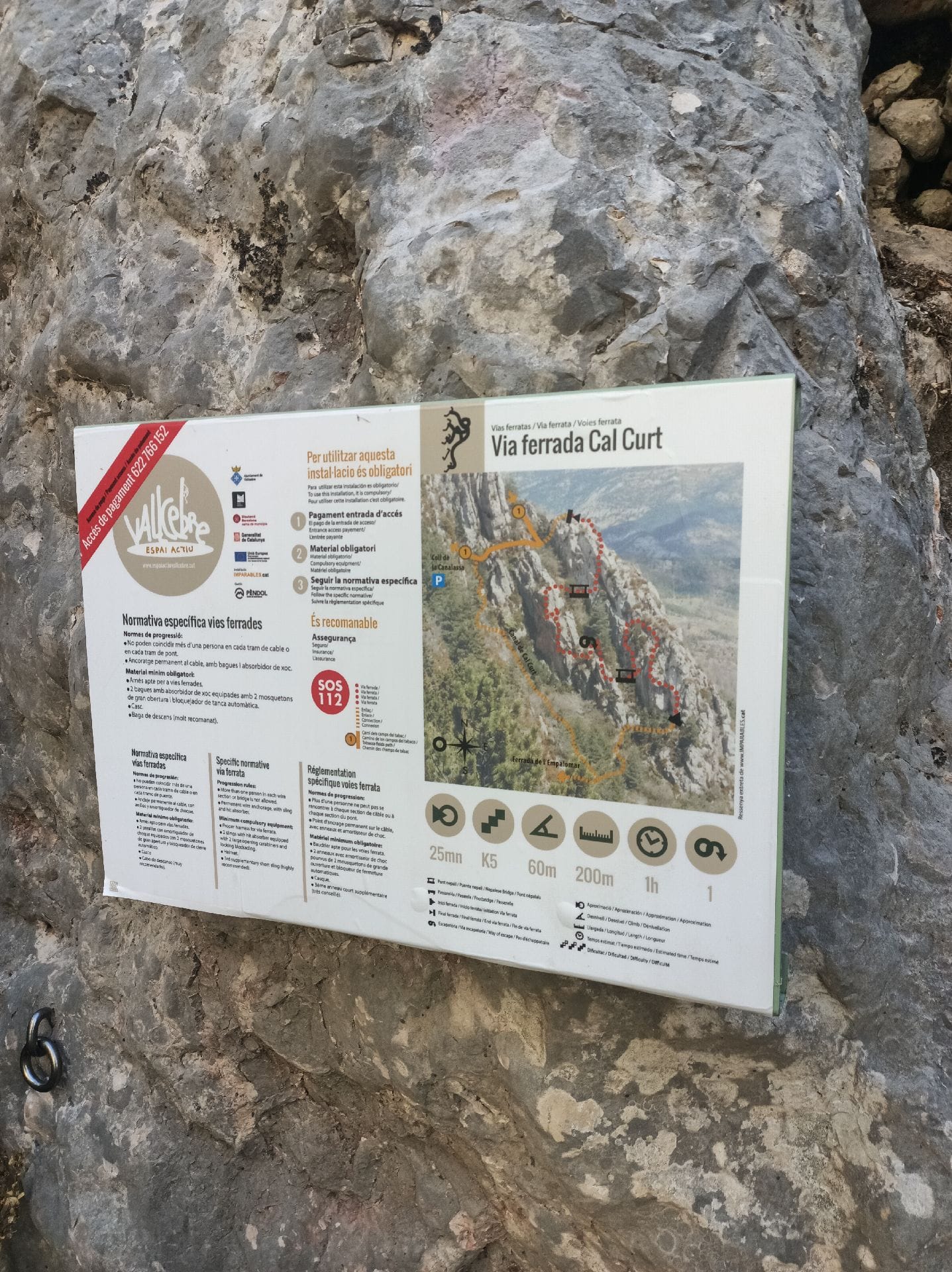 ferratas de cal curt (k5), les roques de l'empalomar i camí aeri de l'artic