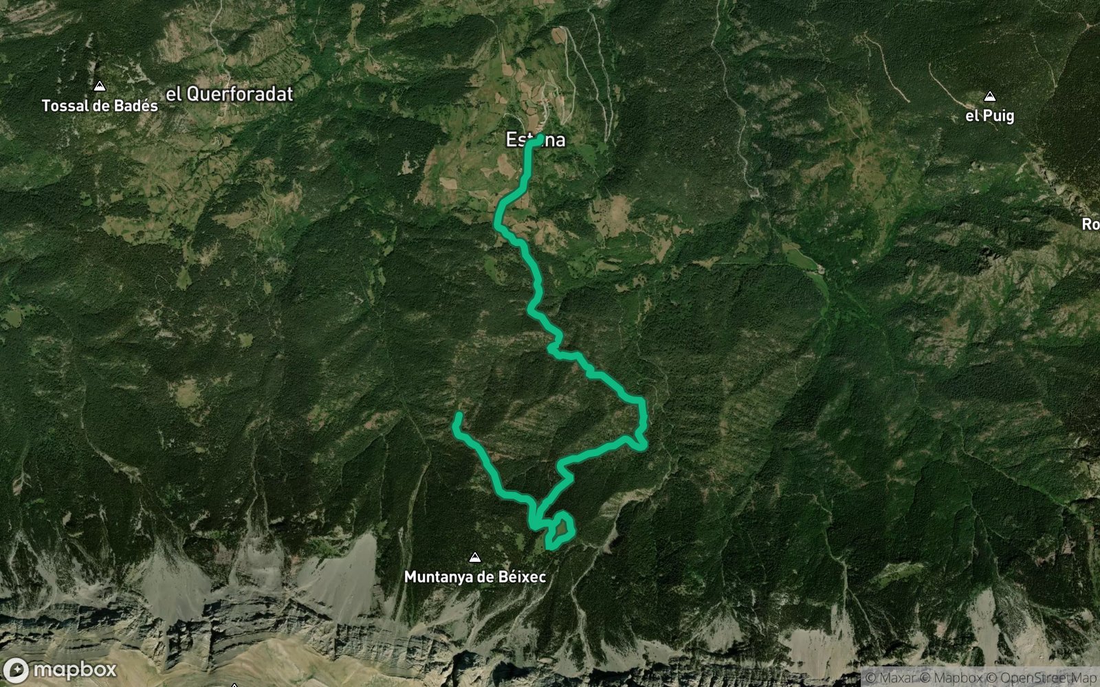 Ruta al prat del cadí