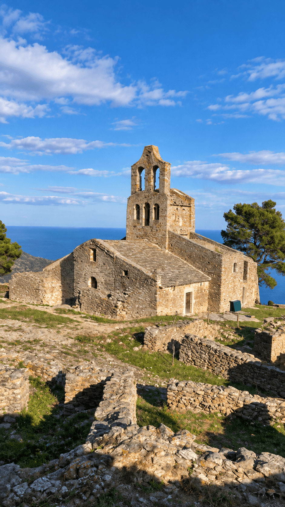 Sant Pere de Rodes a la vall de Santa Creu